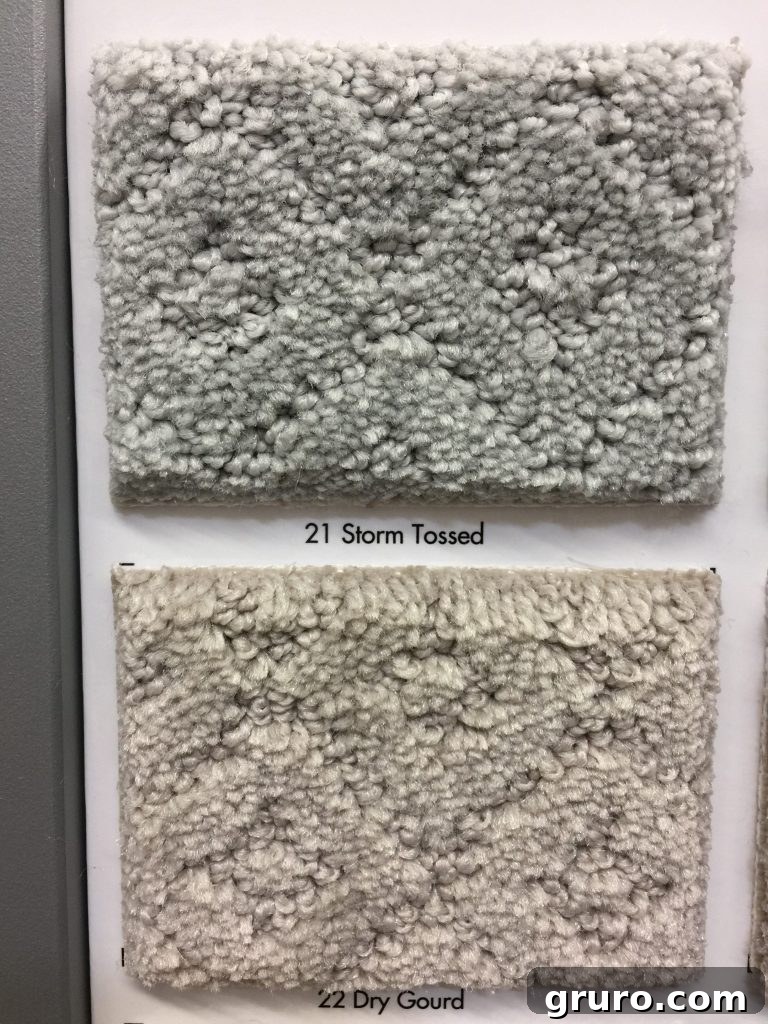 Textured option for PetProof carpet, showcasing design versatility