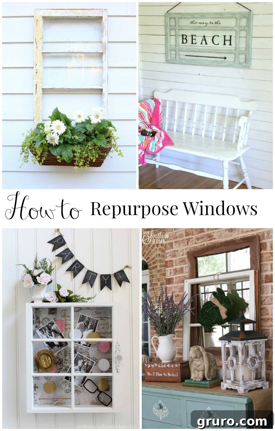 Discover how to repurpose old windows into unique and beautiful home decor pieces, offering endless creative possibilities.