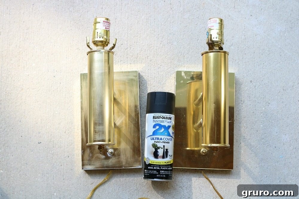 Give Your Brass a Modern Makeover 6 Lights makeover for the bedroom