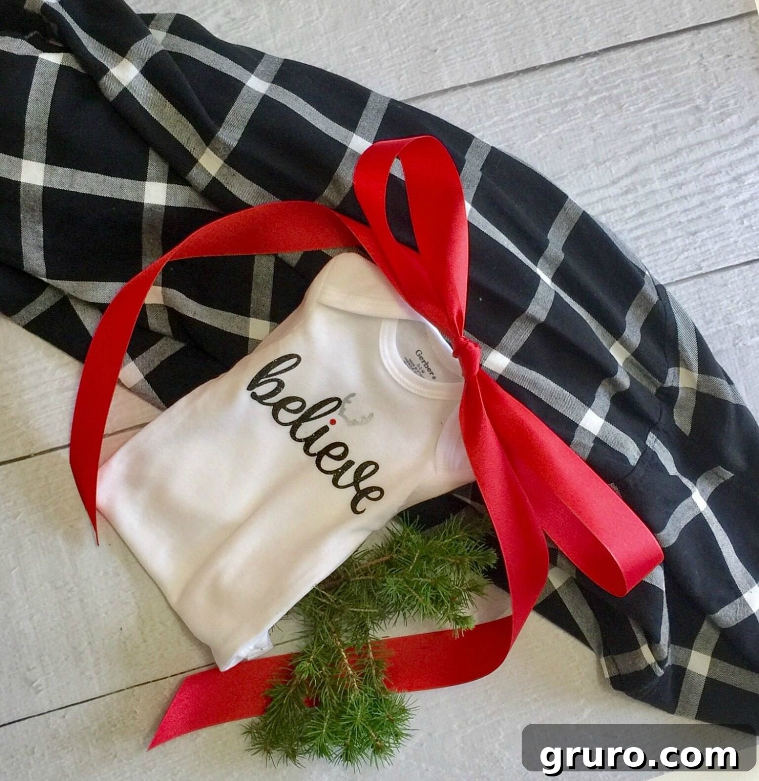Personalized Christmas Baby Onesie