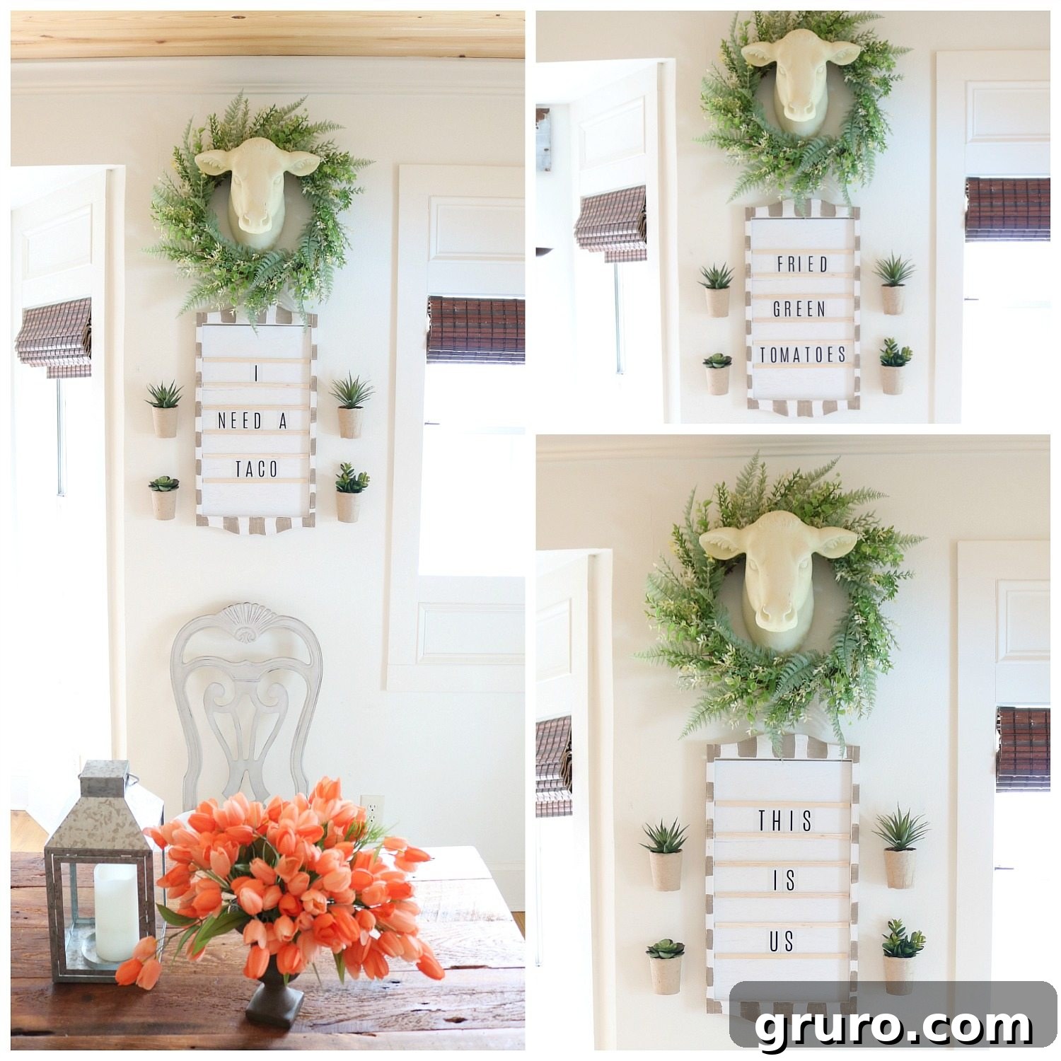 DIY Perpetual Calendar Message Board from a Repurposed Holder