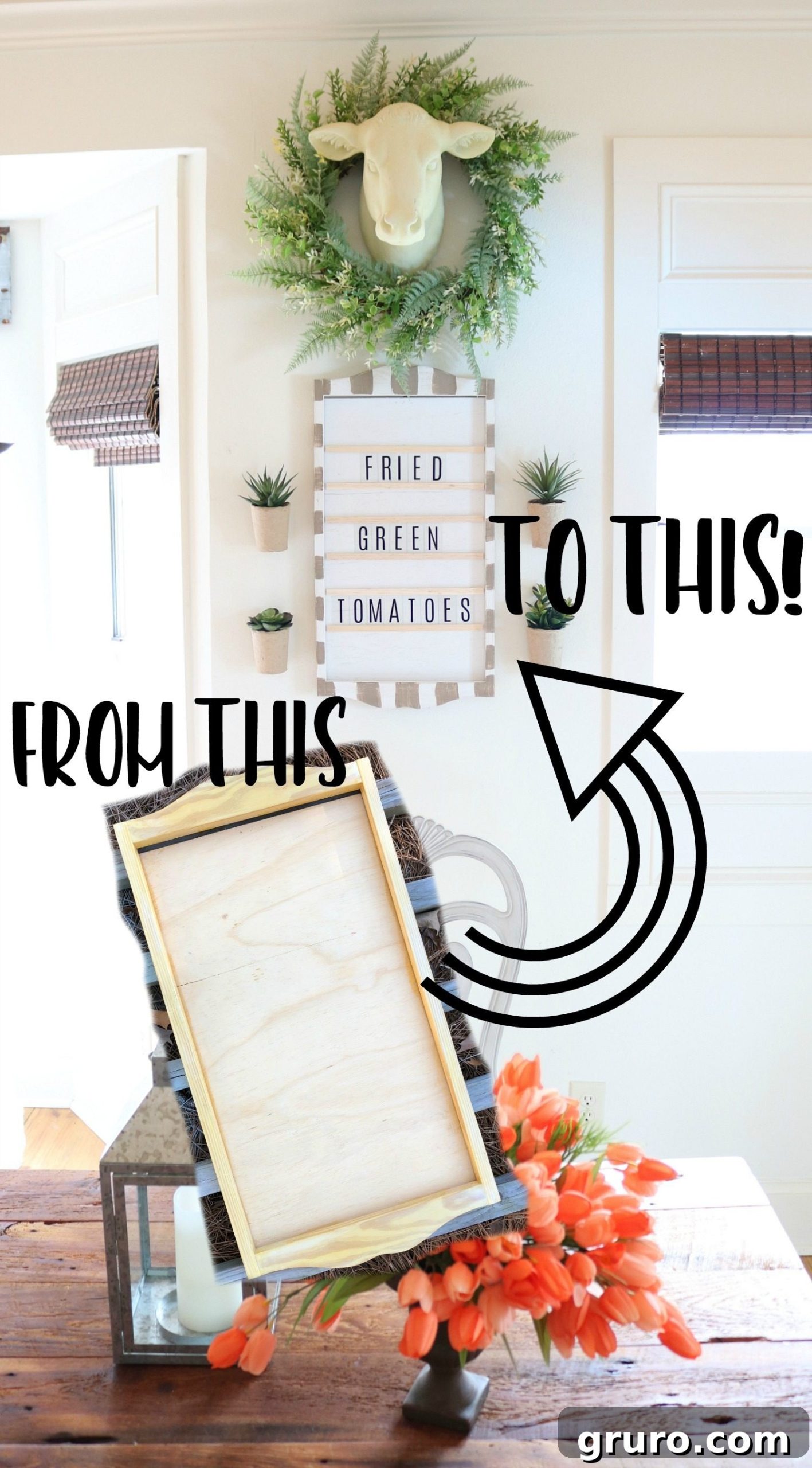 Creative Message Board from Upcycled Calendar Holder