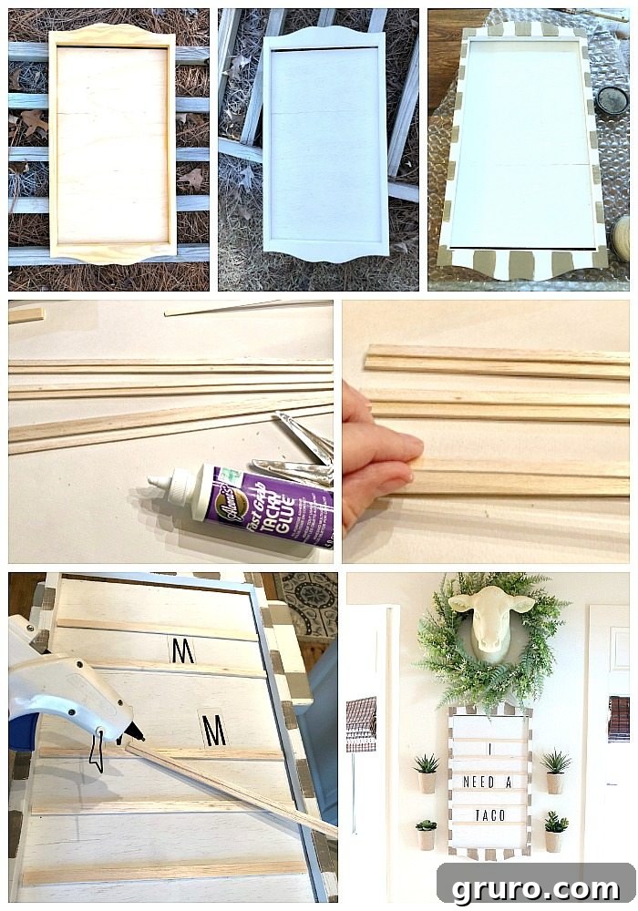 Step-by-step DIY Perpetual Calendar Message Board creation