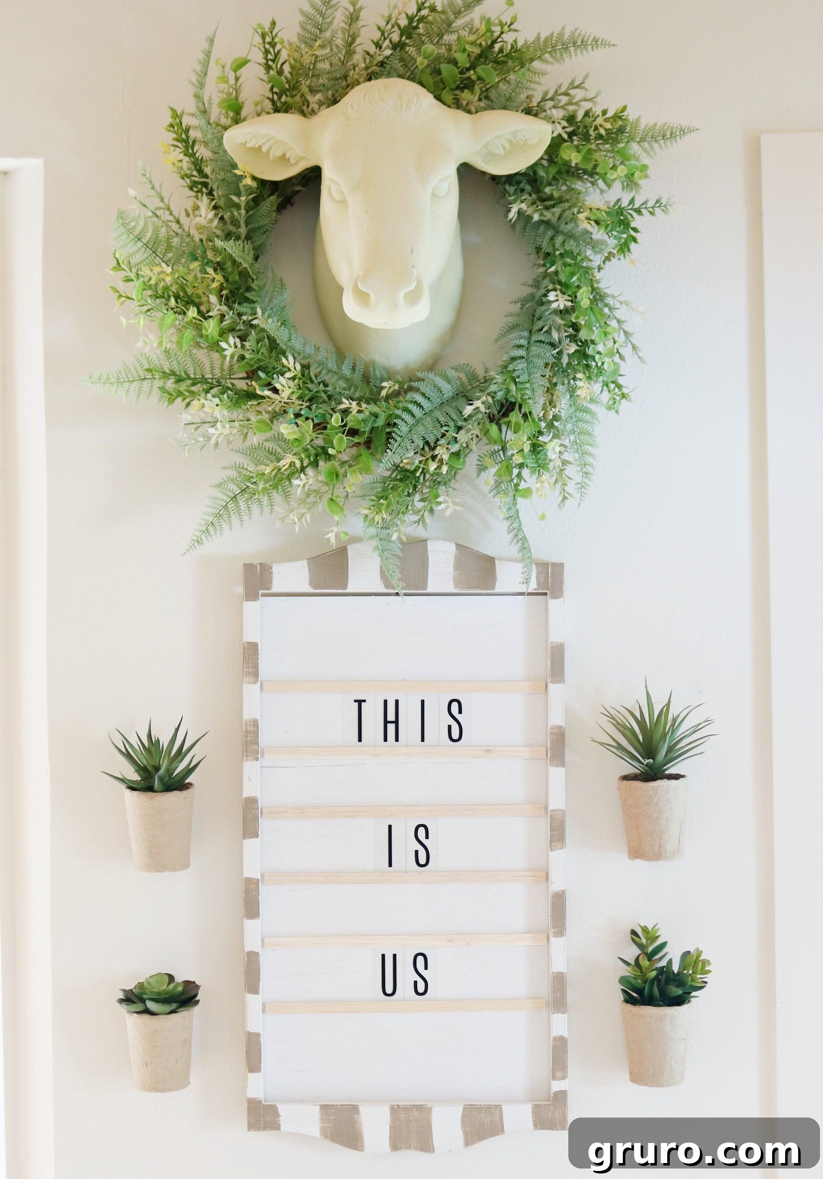 After Perpetual Calendar Message Board Makeover Farmhouse Decor