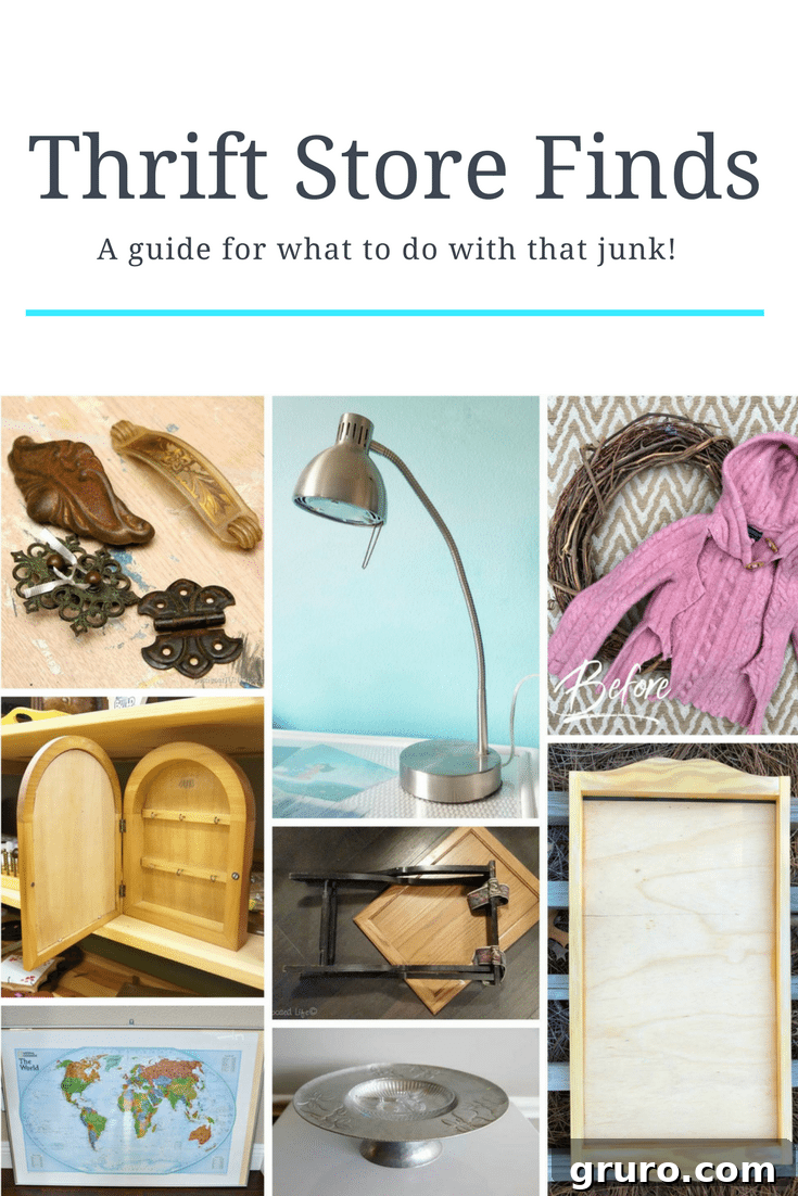 Thrift Store Decor Guide for creative upcycling ideas