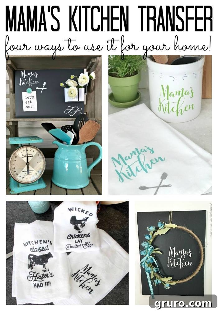 Pin-worthy image of a Chalkboard idea featuring Chalk Couture Mama's Kitchen design, perfect for DIY home decor inspiration.