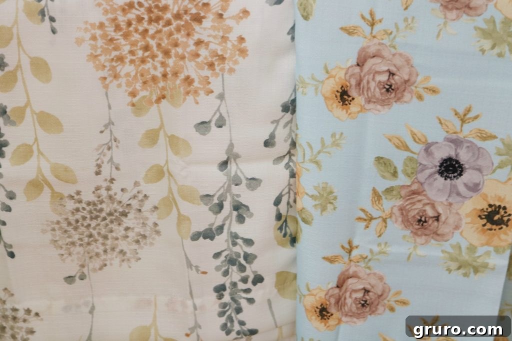 Two curtain options for a cottage dining room makeover