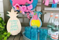Crafting a Tropical Flamingo Wreath