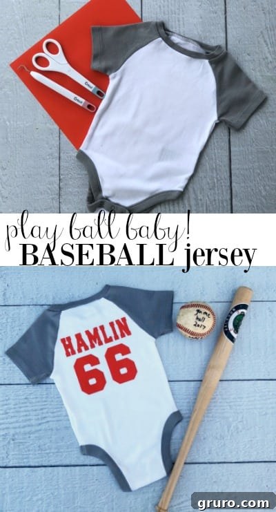 baby baseball jersey idea