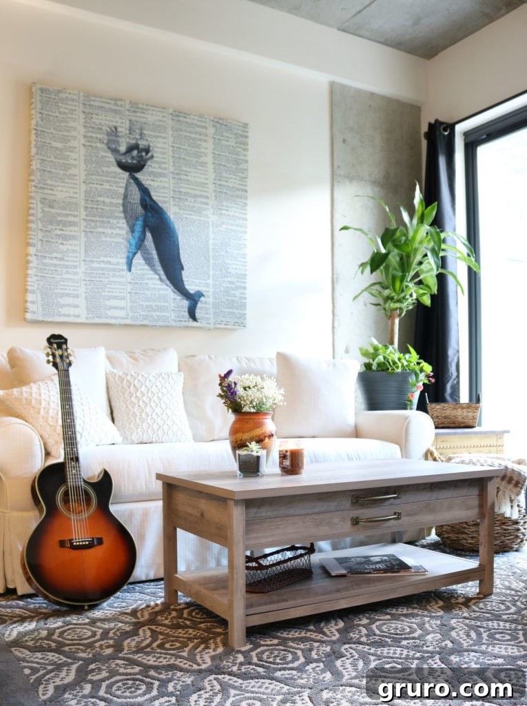 Affordable living room decor ideas, perfect for enhancing small apartment spaces with style.