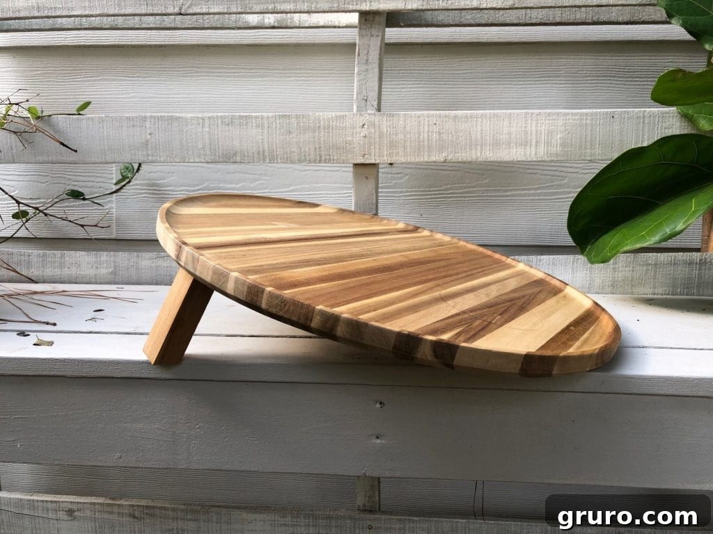 DIY Serving Tray Makeover from thrifty find DIY Tray makeover: Before and after of a two-legged tray transformation