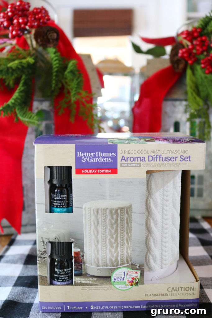 Stylish Essential Oil Diffuser Gift Set - Christmas Under $25