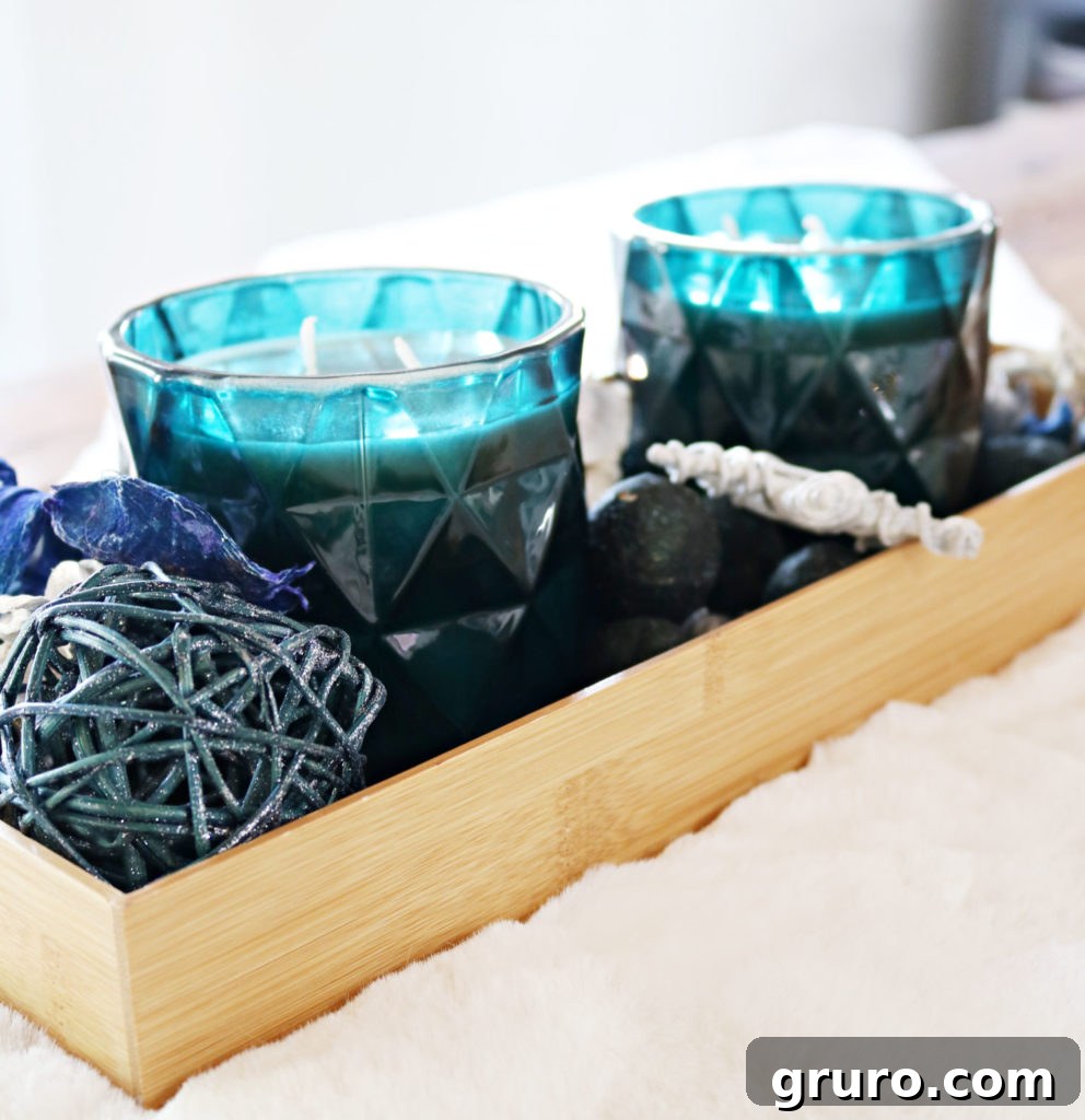 Teal Candles & Decor - Thoughtful Christmas Gift Under $25