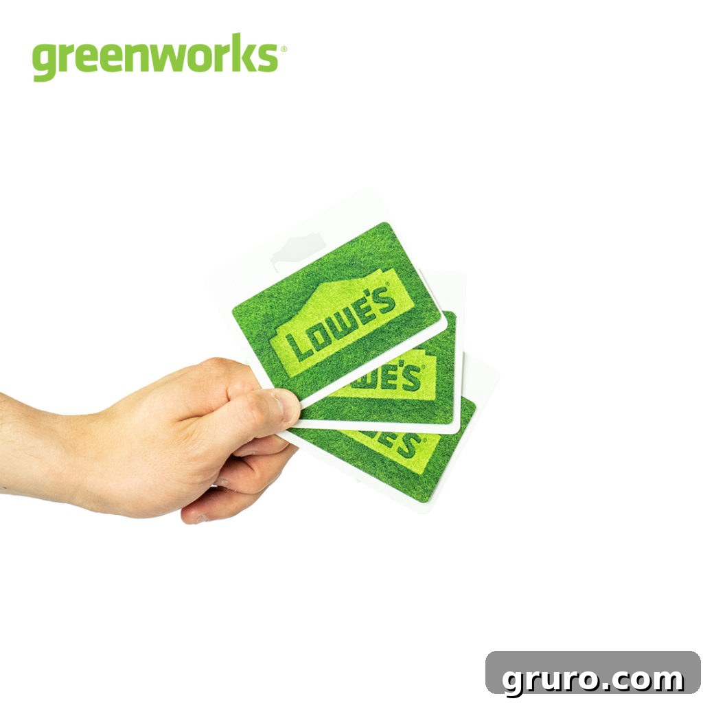Greenworks Giveaway announcement image