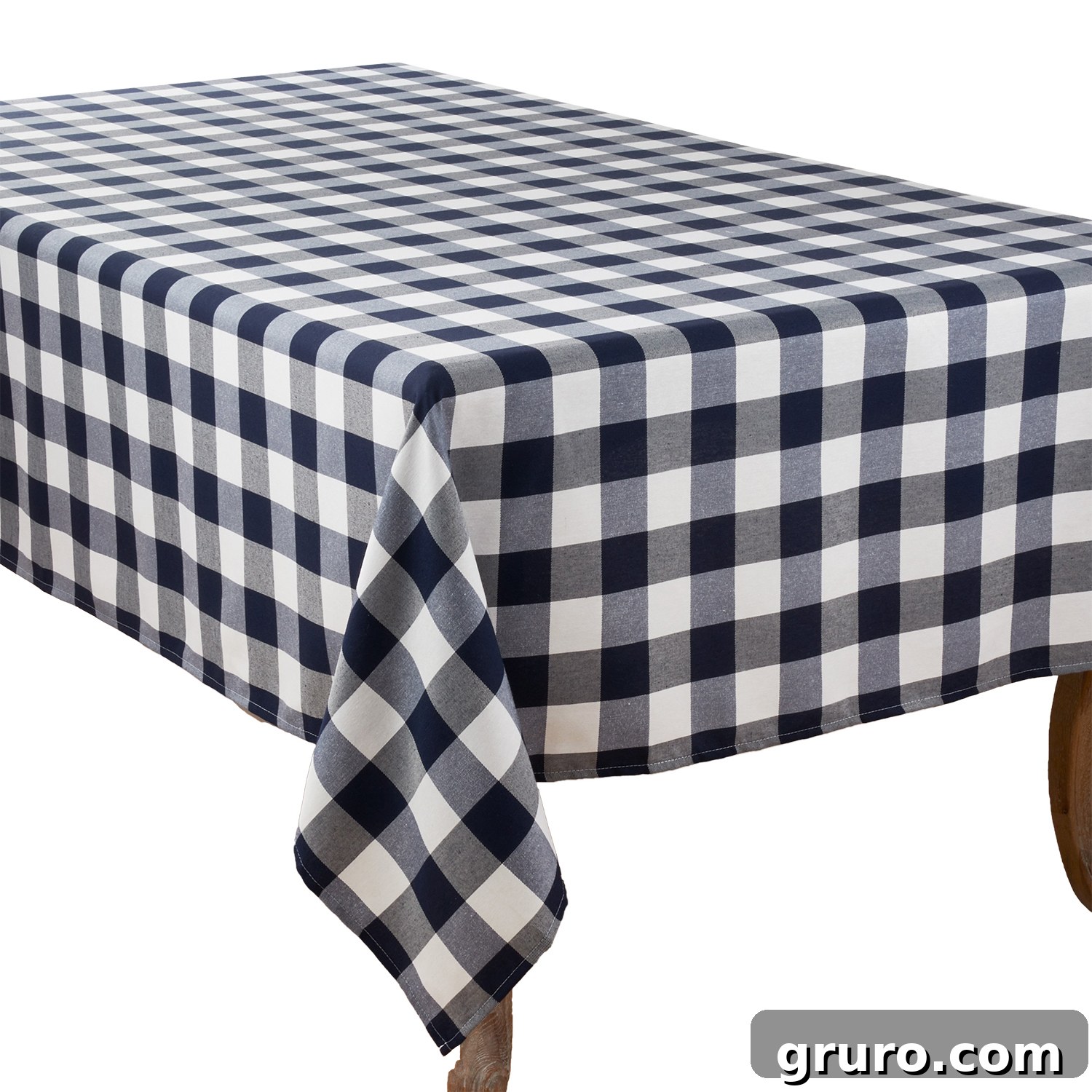 black and white tablecloth
