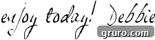 Signature of the author, Debbie