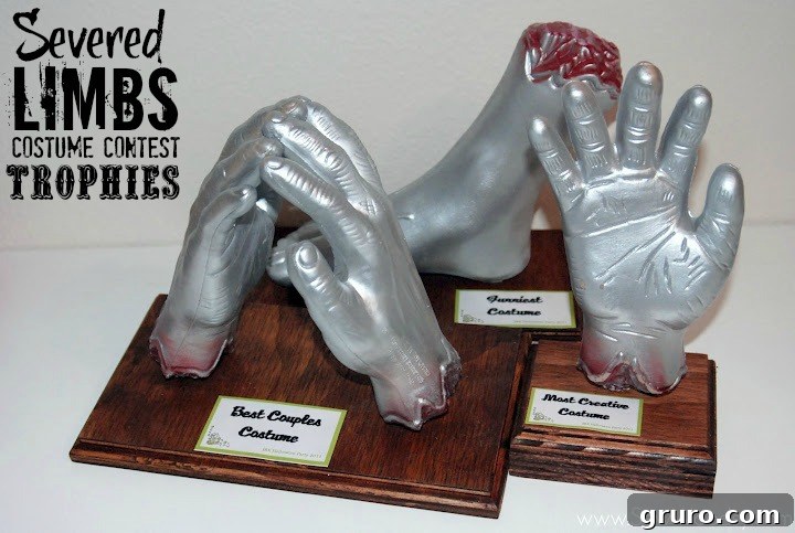 Severed Limbs Costume Contest Trophies