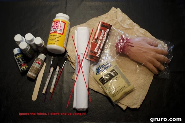 The Embalmed Hand Artifact 2 Supplies for DIY Mummy's Hand