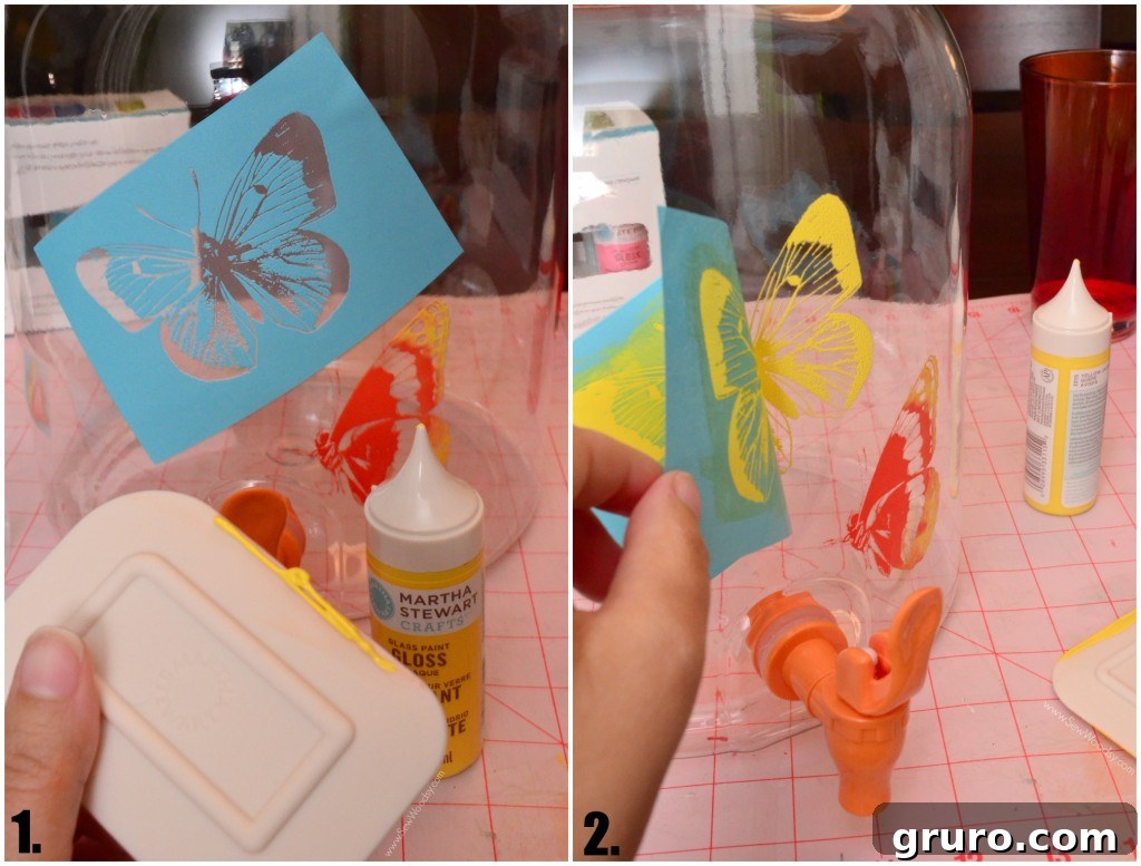 DIY Painted Drink Dispenser