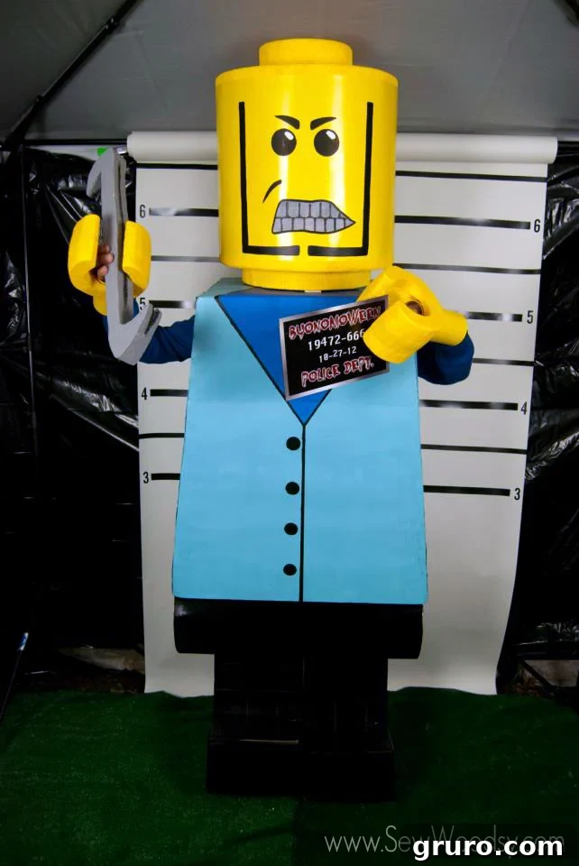 DIY Mean Lego Costume - Jon's scary LEGO