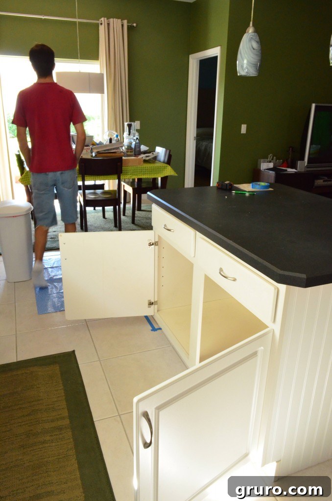 kitchen island bookcase 2