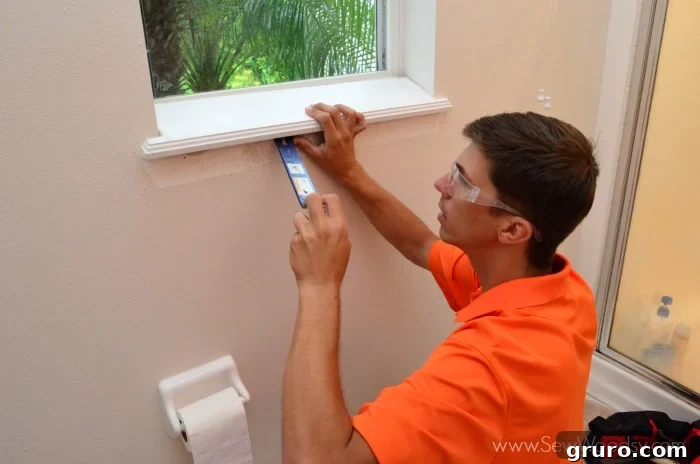 How to Add Custom Trim Moulding to Windows step-by-step video created for @homesdotcom found on SewWoodsy.com