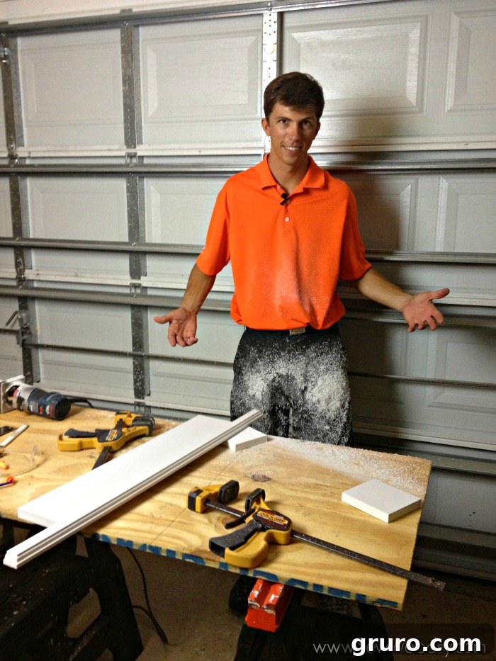 How to Add Custom Trim Moulding to Windows step-by-step video created for @homesdotcom found on SewWoodsy.com