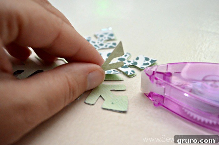 Assembled Die-Cut Snowflake layers