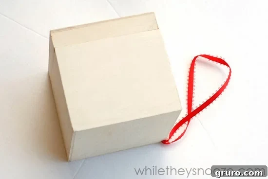 The filled wooden box, ready to be sealed, showcasing its contents before becoming a time capsule.