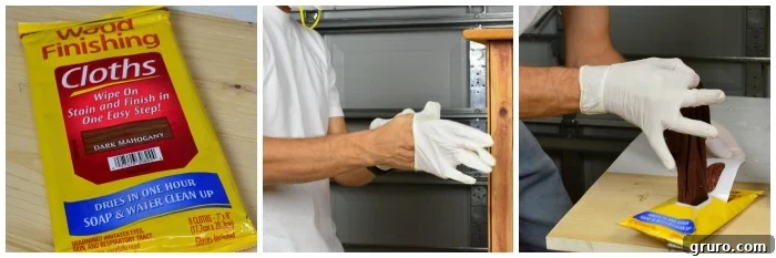 Minwax Wood Finishing Cloths for Easy Stain Application