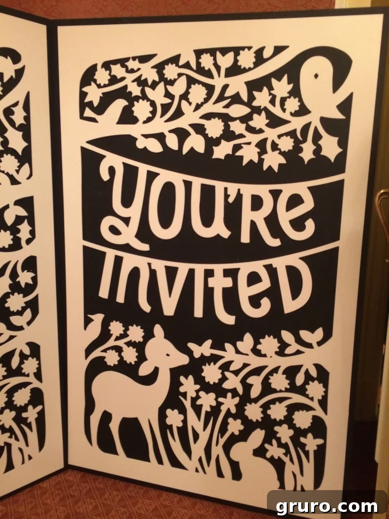 You're Inivted Life-Size Cricut Explore™ Card