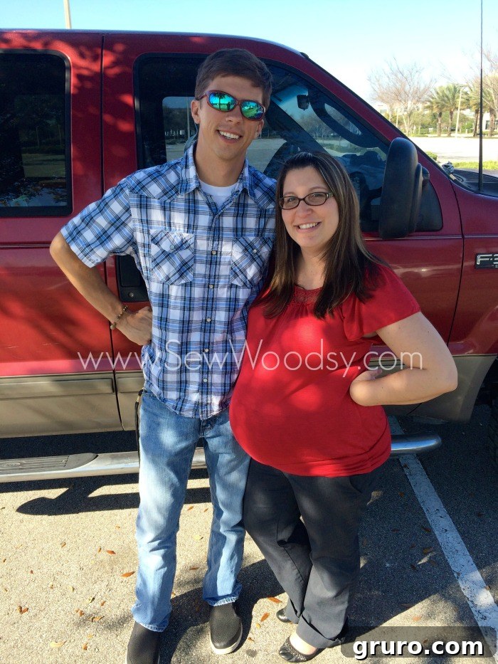Happy Parents-to-Be After Construction Themed Work Baby Shower