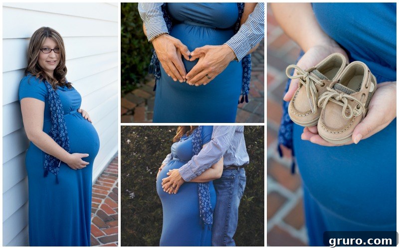 Expectant couple embraces during their outdoor maternity photoshoot at a local park, captured by Christy Buonomo Photography