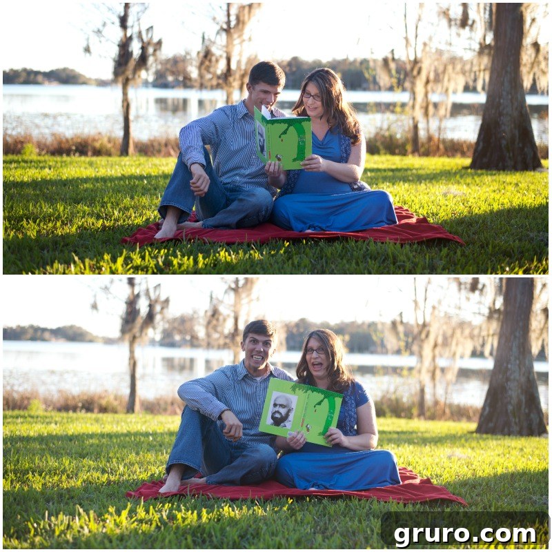 Expectant mother reading a book, serene and thoughtful maternity photo
