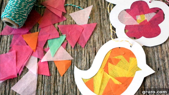 Instructions for an Easter suncatcher template, perfect for creating beautiful window decorations.