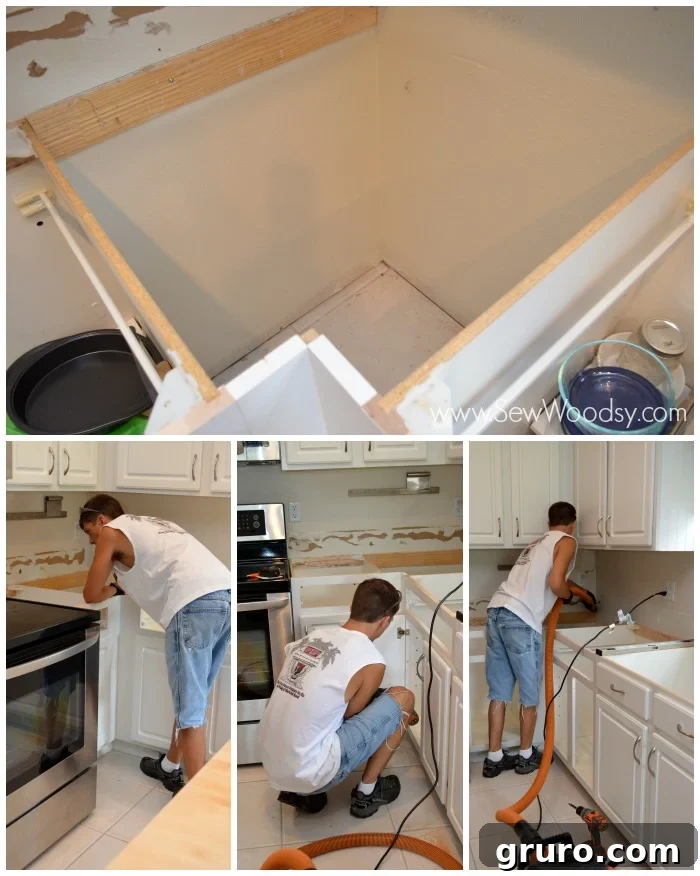 How to Add Additional Cabinet Space to Your Kitchen - Before