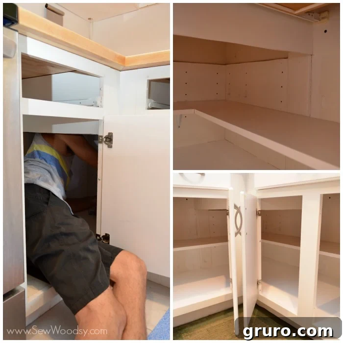 Installing Custom Shelving for New Cabinet Space