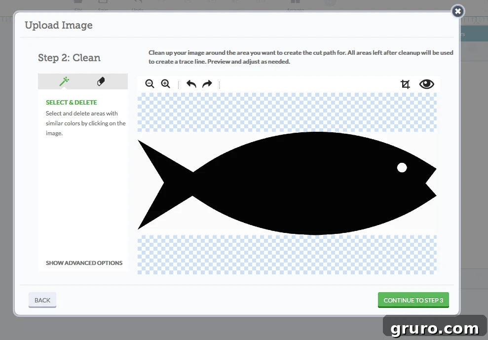 Cricut Design Space background remover