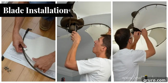 Ceiling Fan Installation: From Box to Breeze 8 Carefully install each fan blade, ensuring a secure attachment to the motor housing.