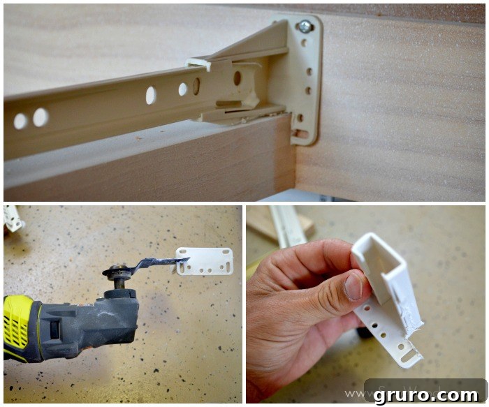 kendall dresser construction 13: Modifying Rear Mount Sockets