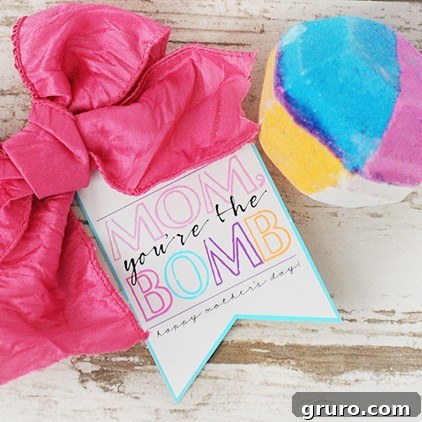A collection of colorful and aromatic bath bombs, resembling the popular 'Lush' brand, presented as a thoughtful Mother's Day gift.