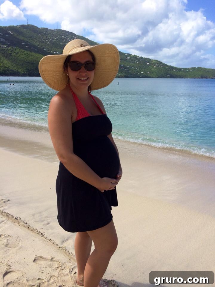 Babymoon in St. Thomas, a moment of peace during a challenging pregnancy.