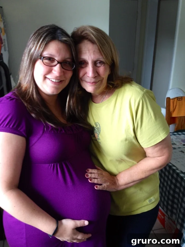Our last photo before heading to the hospital, cherishing the bump.