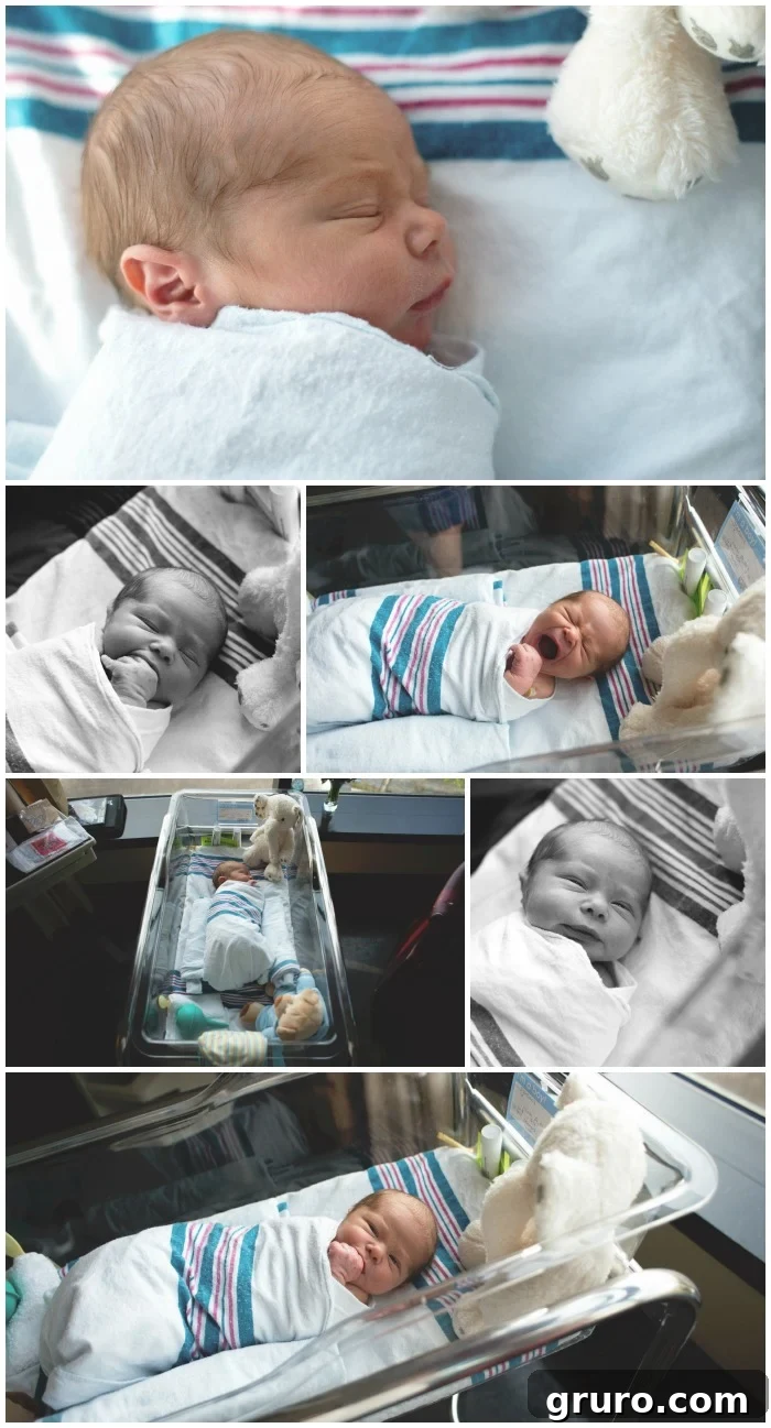 Close-up of a newborn baby's peaceful sleeping face, showing pure baby joy and innocence in Fresh 48 photos.