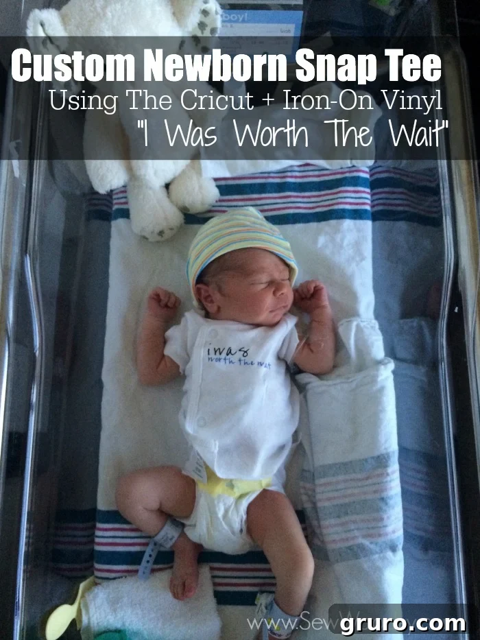 Custom Newborn Snap Tee- I was worth the wait