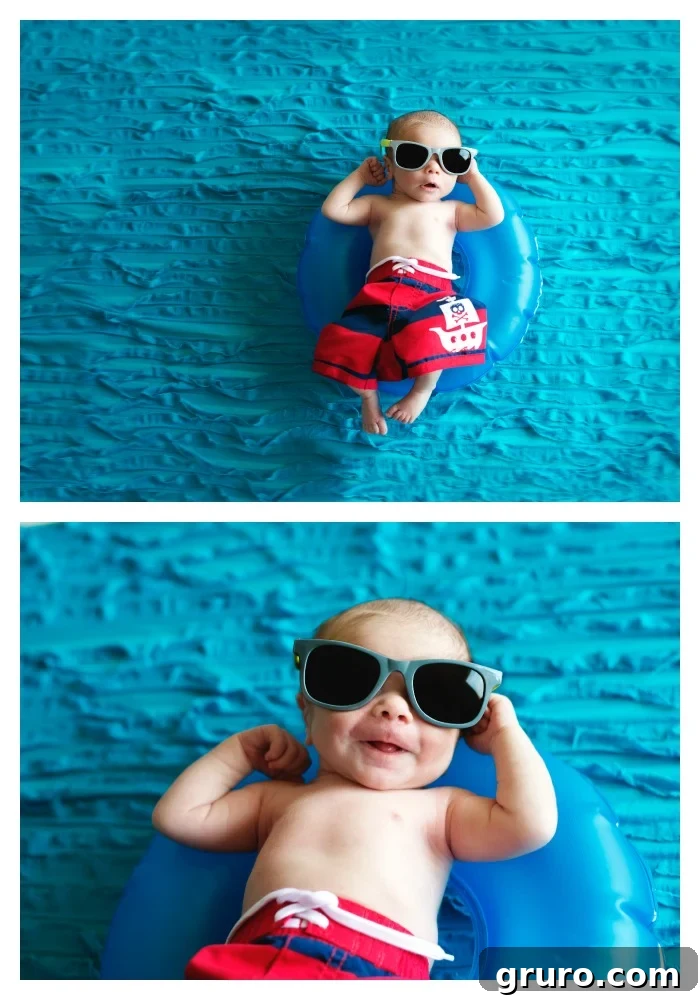 Ryder Tiny Miracles Captured 3 Creative Newborn Photography Idea: Ryder as a Pool Baby