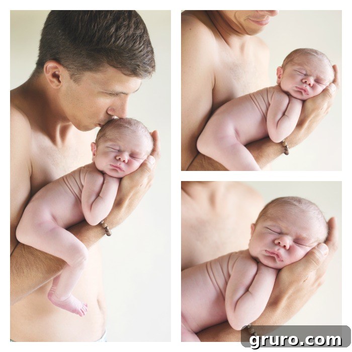 Ryder Tiny Miracles Captured 6 Heartwarming Dad and Son Newborn Photography Portrait