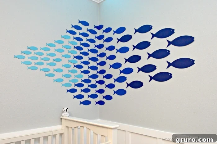 Whimsical Paper Fish Nursery 10 Paper Fish Nursery Decor