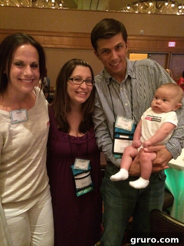 Author and Jon with Leslie from RYOBI at the closing party.