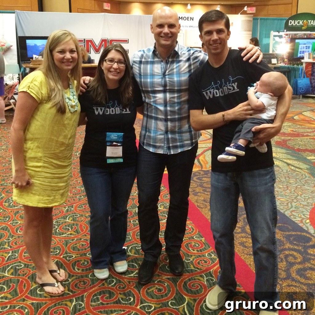 Ryder meeting DIY celebrity Chip Wade and interior designer Cristi Holcombe.